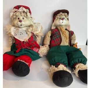 Vintage House of Lloyd Christmas Carrots Bunny Figures Grandma Grandpa Porcelain